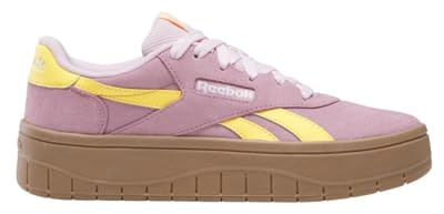 Reebok Baskets Court Advance Surge pour Femme, Rose poudré/Or Solaire/Gomme, 40.5 EU