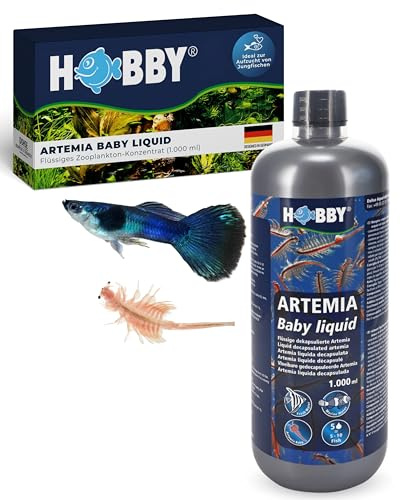 Hobby Artemia Baby Liquid 1 Liter - Flüssiges Powerfutter für Fische - Fischfutter für Süßwasser und Meerwasser Aquarien