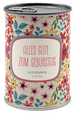 Geschenk-Anzuchtset mit personalisierter Nachricht - Geburtstagsgeschenk für Damen Herren, originelles Geschenk für Freunde Familie, für Feiern - Einfach zu verwenden - Blumen (Geburtstag)