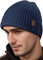 Marineblau Wintermütze Herren Damen, Warme Mütze Herren Winter Strickmützen für Herren, Haube Herren Winter Mützen Männer, Outdoormütze Schirmmütze Skimütze Herren Geschenke für Männer Weihnachten