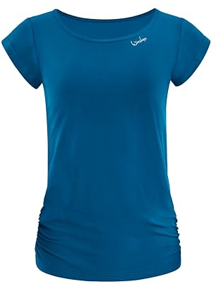 Winshape Damen Functional Light and Soft Kurzarmshirt Aet130ls, Ultra Style T-Shirt, Teal Green, M EU