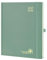 POPRUN Kalender 2025 2026 Buchkalender Hardcover, ca. A4 (26,5 x 21,5 cm), 17-Monate-Terminplaner (Aug.2025-Dez.2026), Wochenplaner 1 Woche 2 Seite mit Zertifiziertem Papier - Mitternachtsgrün