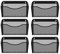 JEBELE 6er Pack Hängender Wandaktenhalter A4 Organizer Wandhalter Aktenablage Zeitschriftenaufbewahrung Dokumentenhalter Wandaktentaschen für Büro und Zuhause,Metall,Schwarz