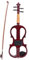 Delaman Juego de violín electrónico 4/4, kit ajustable 4/4 con afinador, arco, caja de cuerdas, violín eléctrico para principiantes y avanzados, modelo AU03