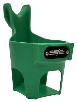 Green Water Bottle Holder for Fence | Cup Holder and Caddy | Holds Stanley, Yeti, Gatorade Products | Baseball and Softball Dugout Organizer, Tennis and Pickleball Courts | Made in USA
