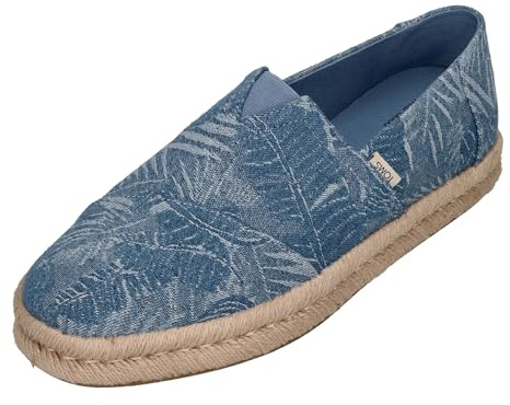 TOMS Men's ALP Rope 2.0 Loafer Flat, Faded Sky Tropical Denim, 8.5 UK