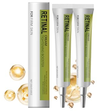 Retinol Augencreme – Anti-Aging Pflege Gegen Falten, Augenringe & Tränensäcke, Mit Hyaluronsäure, Straffend & Glättend, Für Frauen & Männer, 2 Stück