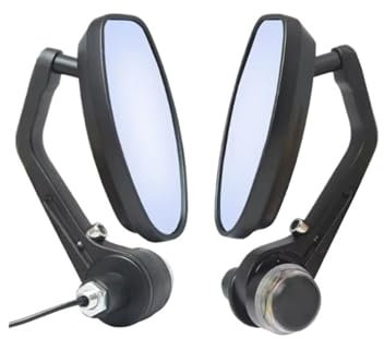 Motorrad Rückspiegel 7/8 1 Paar 22mm Universal Motorrad Rückansicht Mit Blinker Motorrad Lenker Bar End Spiegel Motorradspiegel