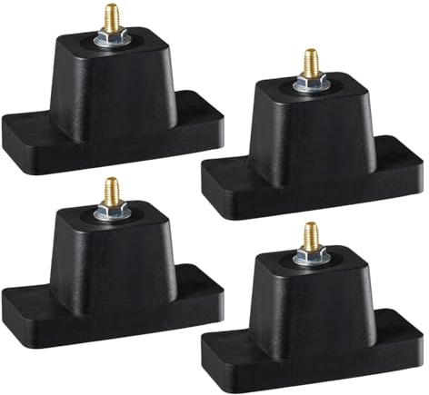 Youding Patins Anti-Vibrations | 4 Pièces Isolation Acoustique Compresseur | Support Anti-Choc Réducteur de Bruit pour Pompe à Piscine Générarice Climatisation Maison Appartement