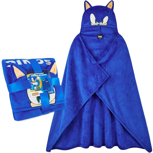 Get Trend 3D Kapuzendecke Kinder 130x90cm, Flauschige Hoodie Decke zum Anziehen, Weiche Tragbare Kuscheldecke mit Kapuze, Geschenke für Mädchen & Jungen