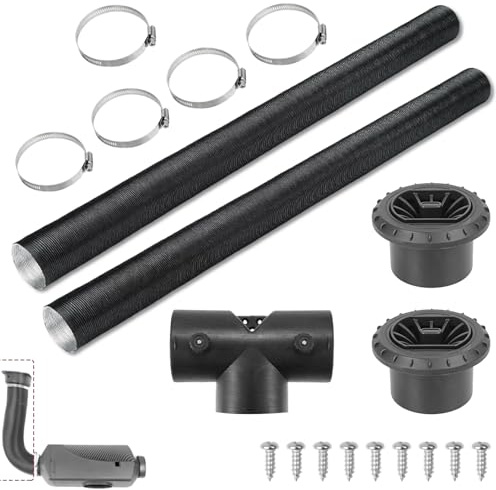 JXAXD 75mm Auto Heizung Rohr Kanal, T-Rohr Diesel Standheizung Zubehör, Warmluftschlauch 75mm, für Standheizung Luftheizung Dieselheizung Auto Wohnwagen Wohnmobil Caravan Campervan, C