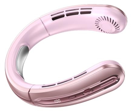 jiingekk Ventilateur portable USB sans pales à vitesses réglables et léger pour salle de sport, camping, bureau, homme et femme, ventilateur portable sans pales pour enfants