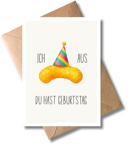 WBdesignz Humorvolle Geburtstagskarte mit Umschlag - Flip-Motiv - „Ich Flip aus du hast Geburtstag“ witzige Klappkarte zum Geburtstag für Freunde & Kollegen - Männer und Frauen (DIN A6)