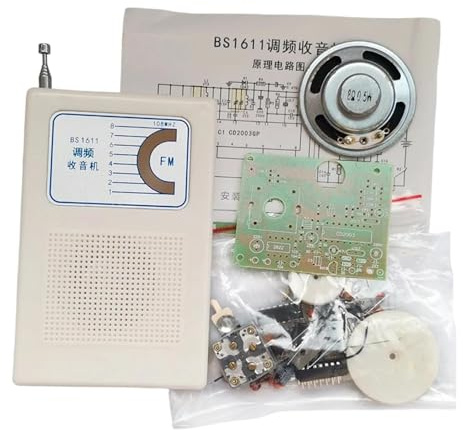 FVDPWYE Radio DIY Kit,Learning,Electronic Soldering Project Educational Professional