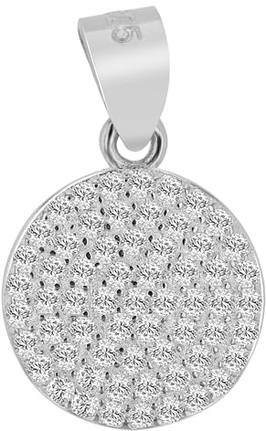 Akzent Anhänger für Damen in 925 Silber, 100% Wasserfest & Hautverträglich