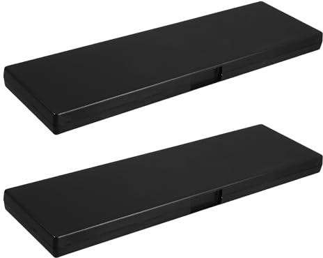 Toddmomy 2 Pièces Boîte de Rangement en Plastique Noir pour Porte-Outil Numérique Mousse Intérieure, Légère et Résistante, pour Atelier et Outils Électroniques de Mesure