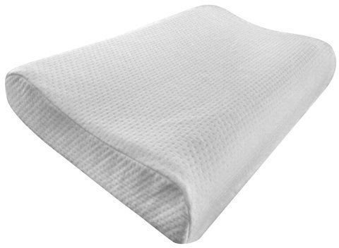 EGYPTO Cervical Contour Memory Foam Chiropractic Vented Cooling Pillow with Removeable Case Orthopaedic Hypoallergenic Pillows (Large 40cm x 60cm)