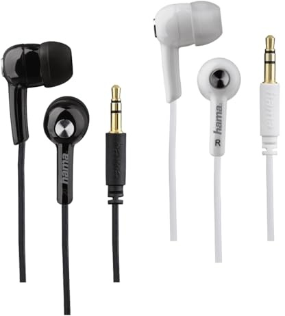 Hama Headsetständer Basic4Music (28 In-Ear, kein integriertes Mikrofon, Kopfhörerbandbreite 20 bis 20.000 Hz, Kabellänge 1,2 m) schwarz/weiß/Arcadia/violett