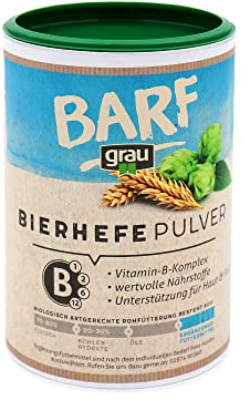 GRAU Original 100% Natural Brewer’s Yeast, for Shiny Fur and Strong Skin, Rich in Minerals and Trace Elements, Pack of 1 (1 x 500 g), Feed Supplement for Dogs and Cats