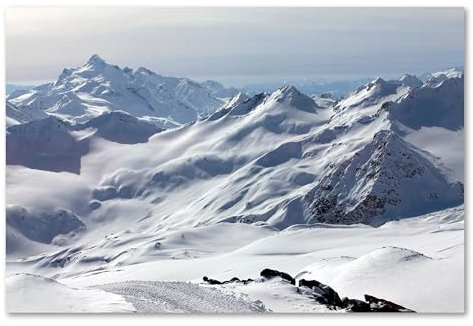 Postereck - 3286 - Winterlandschaft, Schnee Berge Sonne Natur - Wandposter Fotoposter Bilder Wandbild Wandbilder - Poster - 3:2-61,0 cm x 40,5 cm