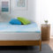 Zinus Cubrecolchón 90X125 cm - Altura 3.8 cm - Espuma Memory Gel Cooling Swirl Colchón