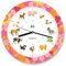 KOOKOO KidsWorld Sunny Flower, Bauernhofuhr mit 12 echten Tierstimmen vom Land, Quarzwerk, 34cm