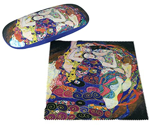 Belgian Tapestries Brillenetui Set mit Putztuch Gustav Klimt - the Virgins