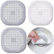 WUXIANM Évier en Silicone, 3Pièces Ensemble De Filtre D'Évier , Filtre Anti-colmatage pour Cuisine et Salle de Bain, 14X14, (WUXIANM-17)