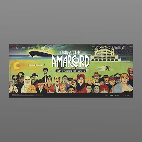 Poster Locandina Amarcord Federico Fellini - 33 x 70 cm