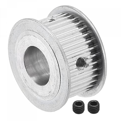 sourcing map 3M35 Zähne Zahnriemenscheibe Zahnriemenantrieb Zahnrad mit M5 Schraube 16mm Bohrung für Gürtel 3D Drucker CNC