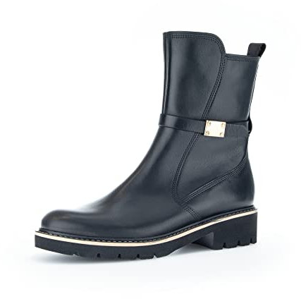 Gabor Femme Bottines, Dame Bottines,Bottillons,Semelle intérieure Amovible,Bottes,Botte,Demi-Botte,Bootie,Noir (Schwarz),38.5 EU / 5.5 UK