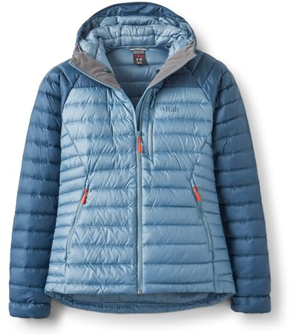 Rab Women's Microlight Alpine Down Jacket | 700-Fill, Hooded Puffer Coat, for Hiking, Climbing, & Skiing