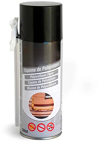 Tradineur - Spray de Espuma Poliuretano - Bote de 300 ML -Bote para relleno, sellado, fijación - Aislamiento térmico, acústico y eléctrico, modelo aleatorio