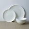 Stone Lain Blair Service de table 12 pièces en porcelaine anglaise Blanc