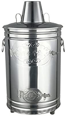 FANOYA Inceneritore da Giardino, Inceneritore in Acciaio Inossidabile con Camino, Barile Inceneritore da Giardino Portatile con Gancio Antincendio, Pulizia del Cortile