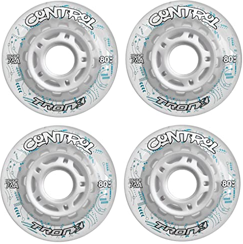 TronX Control Indoor Soft 76A Inline Hockey-Rollen – 59 mm, 68 mm, 72 mm, 76 mm und 80 mm Hi-Lo (68 mm)