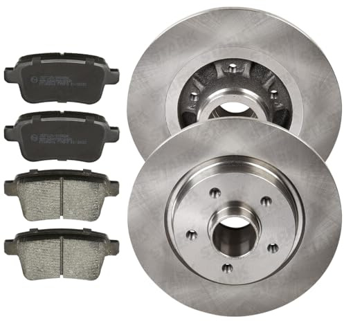 STARK SKBK-10991837 Set d'essieu Disques et plaquettes de freins Arrière sans roulement de roue sans palier de secours magnétique intégré Compatible avec RENAULT Kangoo 2 Express FW, FW0/1