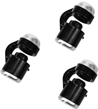 UKCOCO 3stücke Handy Mikroskop Mit Licht Clip Lupe Für Smartphones Tragbar Langlebig Für Bildung Und Forschung Für Dunkle Umgebungen