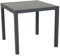 SVITA Table de jardin en aluminium avec plateau en verre - 80 x 80 cm - Résistante aux intempéries - Verre de sécurité et métal