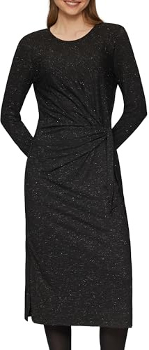 s.Oliver Glitzerndes Jersey-Kleid mit Knotendetail