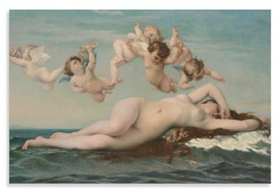 TINCHEW Poster, Motiv: Geburt der Venus, Cabanel, Wandkunst, Tapisserie, Druck, Malerei, Kunstwerke, moderne Dekoration, Schlafzimmer, Wandteppich, 30 x 45 cm