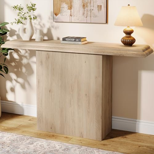 Tribesigns Table Console de Style Rustique de 105 cm, Table de canapé en Bois pour Salon, entrée, chêne