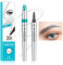 4-Forked Augenbrauenstift - Wasserdichter 3D Augenbrauenstift Mit 4 Gabelspitzen - Langanhaltend Natürliche Härchenzeichnung Eyebrow Pencil Microblading (05 Grau)