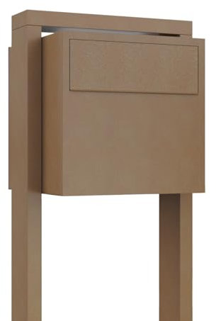 Standbriefkasten Lucera in Rost | rückseitige Entnahme