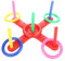 dissot Ringwurf Spiel Quoits Hoopla Set Quoits Heringe Seil Ziel Kindergarten