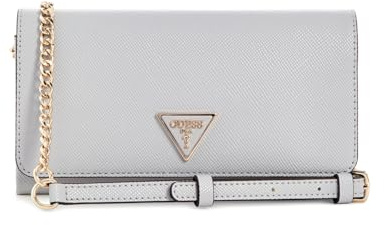GUESS Umhängetasche Noelle Mini Xbody Flap Organizer Lavendar Grey hellgrau