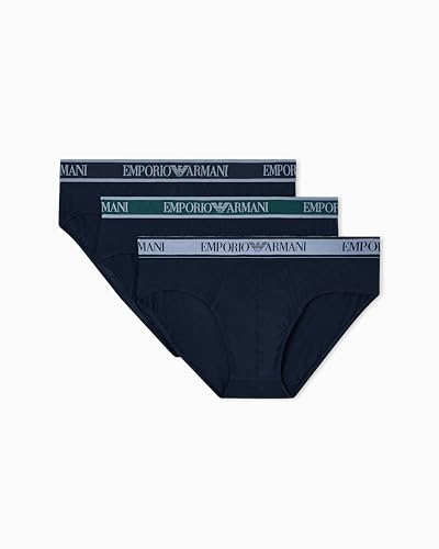 Emporio Armani Herren Cotton Pure Cotton 3-Pack Brief Briefs (3er Pack)