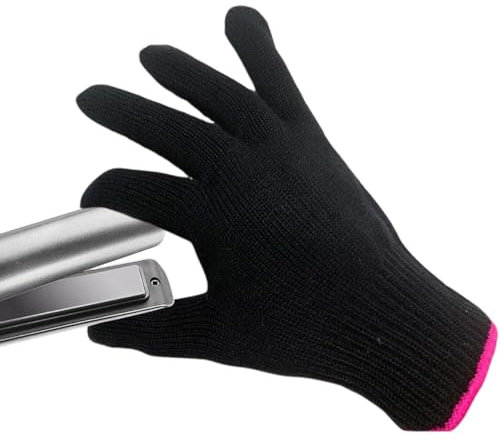 YEDJFFIYO Heat Protection Gloves for Hair Styling, Professional Heat Resistant Gloves, Heat Resistant Gloves for Curling, Flat Iron and Curling Wand