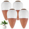 Lot de 4 arrosage automatique pour plantes d'intérieur, mini terre cuite pour plantes, distributeur d'eau pour plantes, cône d'argile, système d'irrigation naturel, cône d'argile pour arrosage des
