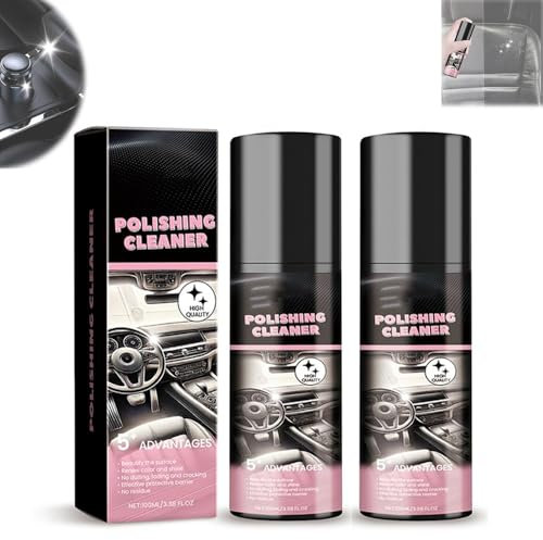 LXCJZY Polishing Cleaner Car Interior,Total Car Interior Cleaner Rejuvenation,Vehicle Interior Polish,Car Interior Detailer Spray Cleaner (2Pcs)